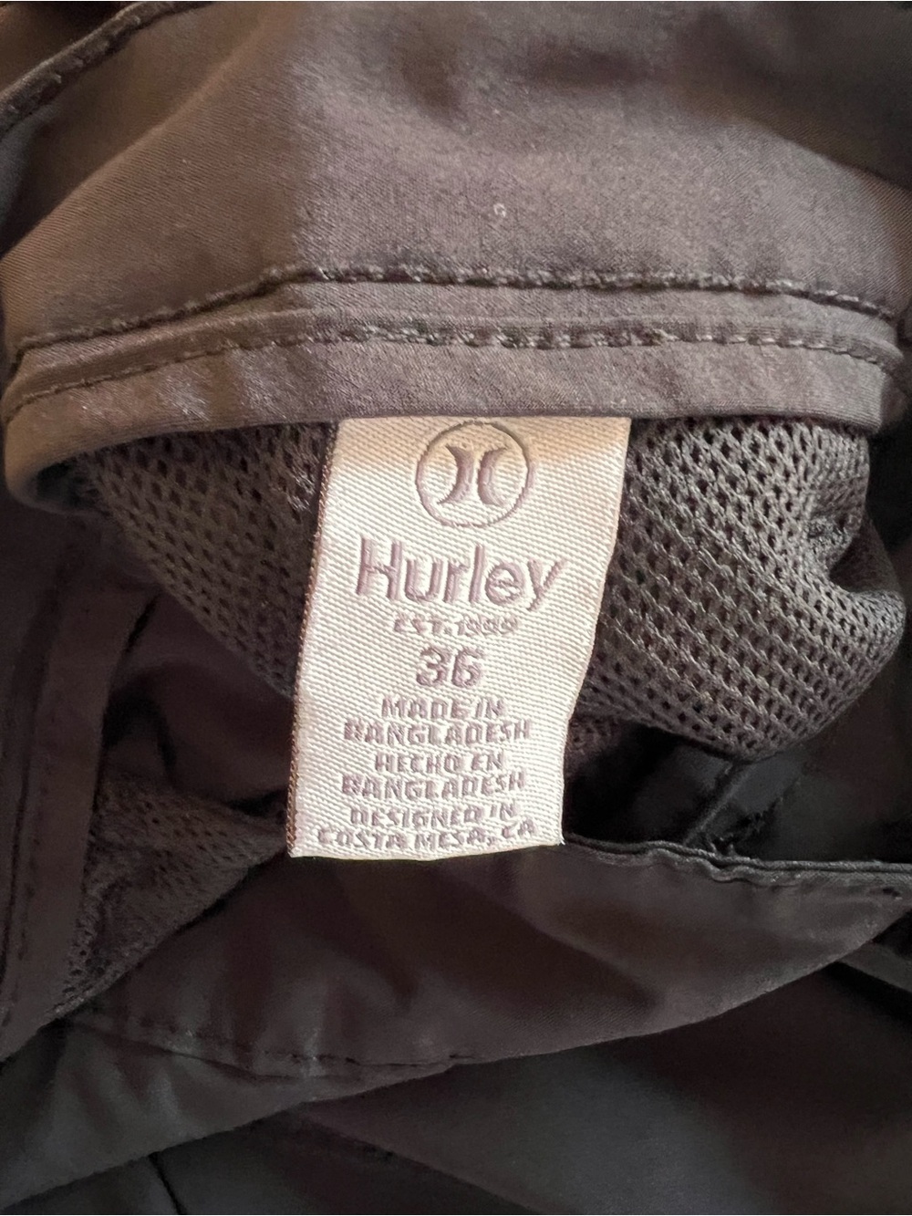 Hurley Men's Black Performance Stretch Board Shorts - Picture 3 of 4
